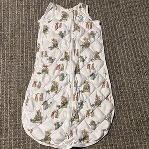 Charming White Peter Rabbit Quilted/weighted Kids Sleep Sack